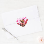 Sticker Cœur Valentines - Yorkie - Pixie (Enveloppe)