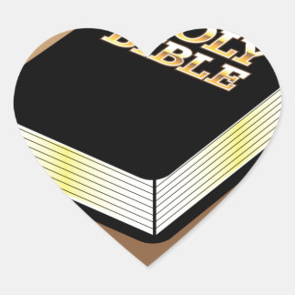 Sticker Cœur Vecteur de la Bible