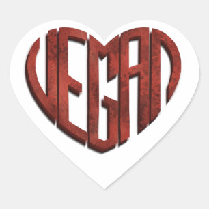 Sticker Cœur Vegan Flower