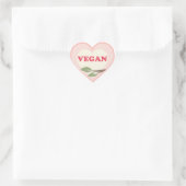 Sticker Cœur Vegan Heart (Sac)