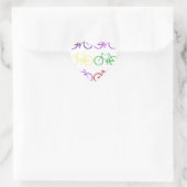 Sticker Cœur vélo (Sac)