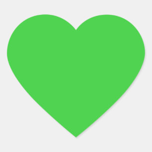Sticker Coeur Vert Lime