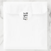 Sticker Cœur Veux-tu m'épouser (Sac)