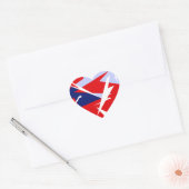 Sticker Cœur Vibes positives Bleu rouge blanc (Enveloppe)