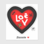 Sticker Coeur vidé v1 (Feuille)