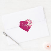 Sticker Cœur Vin de fleur (Enveloppe)