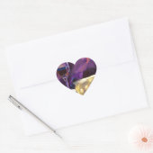 Sticker Cœur Vin et fromage (Enveloppe)