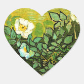 Sticker Cœur Vincent van Gogh - Roses sauvages, (Devant)