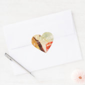 Sticker Cœur Vintage (Enveloppe)