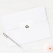 Sticker Cœur Vintage Dog Dad Terrier Engraving Shirt Design_1 (Enveloppe)