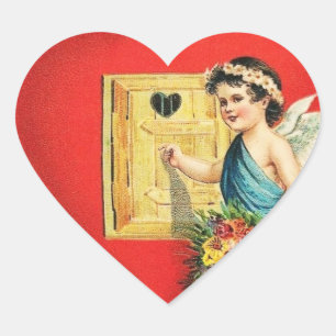 Sticker Cœur Vintage Valentine Heart