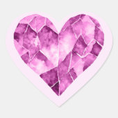 Sticker Cœur Violet  (Devant)