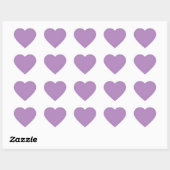 Sticker Cœur Violet africain (couleur solide) (Feuille)