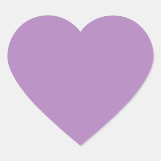 Sticker Cœur Violet africain (couleur solide) (Devant)
