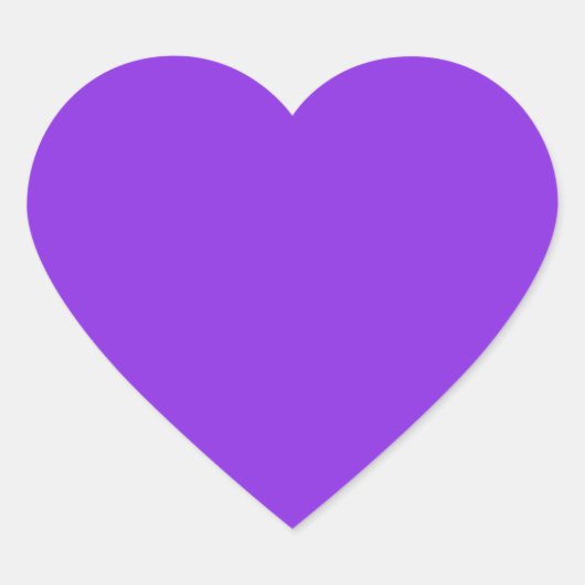 Sticker Cœur Violet bleu clair (couleur solide) (Devant)