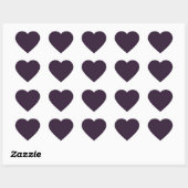 Sticker Cœur Violet foncé (Feuille)