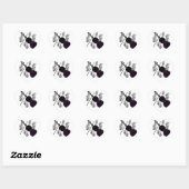 Sticker Cœur Violon, amour cinglé_ (Feuille)