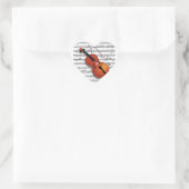 Sticker Cœur Violon Lover_ (Sac)