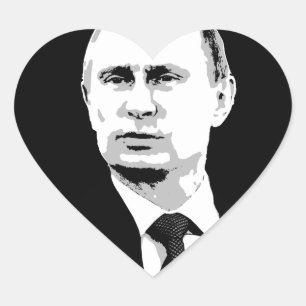 Sticker Cœur Vladimir Poutine