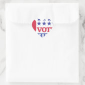 Sticker Cœur vote pour hillary (Sac)