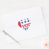Sticker Cœur vote pour hillary (Enveloppe)
