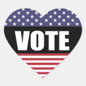 STICKER CŒUR VOTER (Devant)