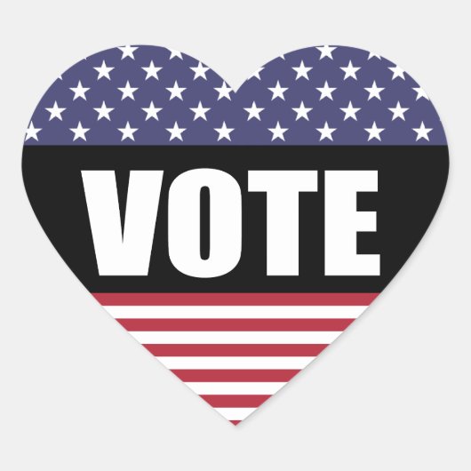 STICKER CŒUR VOTER (Devant)