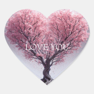 Sticker Cœur Vous aimez