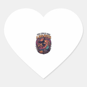 Sticker Cœur Vous auriez eu une mauvaise sorcière Halloween bal