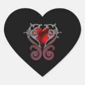 Sticker Cœur Vous Avez Mon Coeur (Rouge) (Devant)