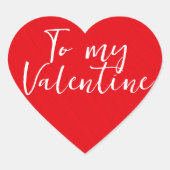 Sticker Cœur vous êtes ici cœur Saint-Valentin  (Devant)