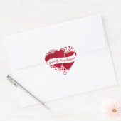 Sticker Cœur Vous êtes My Funny Valentine ! Cœurs rouges (Enveloppe)