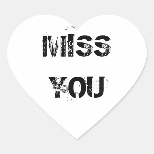 STICKER CŒUR VOUS MANQUEZ (Devant)