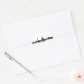 STICKER CŒUR WASHINGTON DC SKYLINE (Enveloppe)