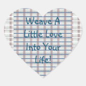 Sticker Cœur Weave Love (Devant)