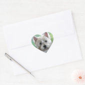 STICKER CŒUR WESTIE (Enveloppe)