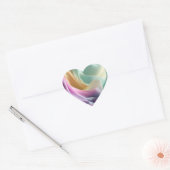 Sticker Cœur Whispers in Pastel Motion (Enveloppe)