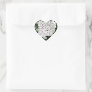 Sticker Cœur White Mountain Laurel Star Fleurs en forme