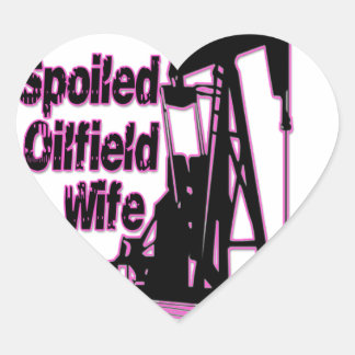 Sticker Cœur Wife rose d'Oilfield