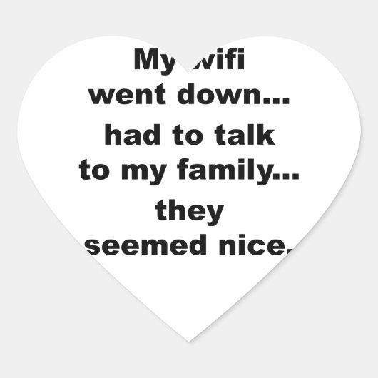 STICKER CŒUR WIFI DOWN ! (Devant)