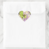 Sticker Cœur Wild Morning Glory par Alexandra Cook (Sac)
