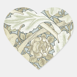 Sticker Cœur William Morris St James Acanthus Fond d'écran