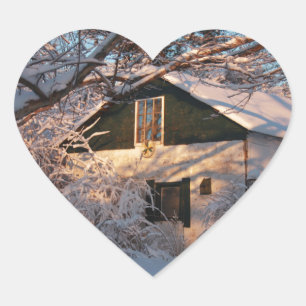 Sticker Cœur Winter Wonderland