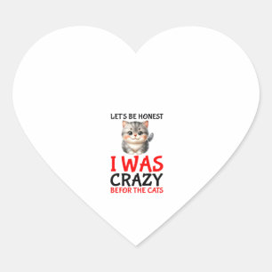 Sticker Cœur Womens Candy Just Give Me Cats drôle design