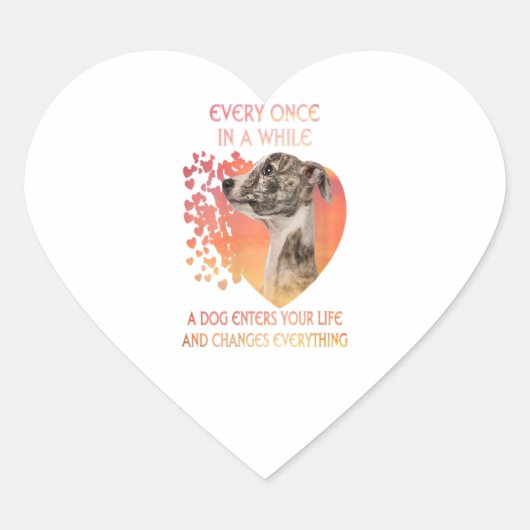 Sticker Cœur Womens Every Once In A While A Dog Enters (Devant)