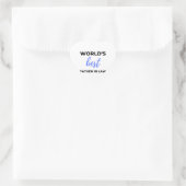 Sticker Cœur World's Best Father (Sac)