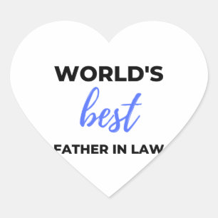 Sticker Cœur World's Best Father