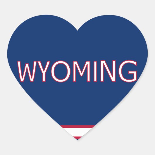 Sticker Cœur Wyoming (Devant)