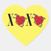 STICKER CŒUR XOXO (Devant)