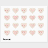 Sticker Cœur XOXO Heart Kids Classe Saint Valentin (Feuille)